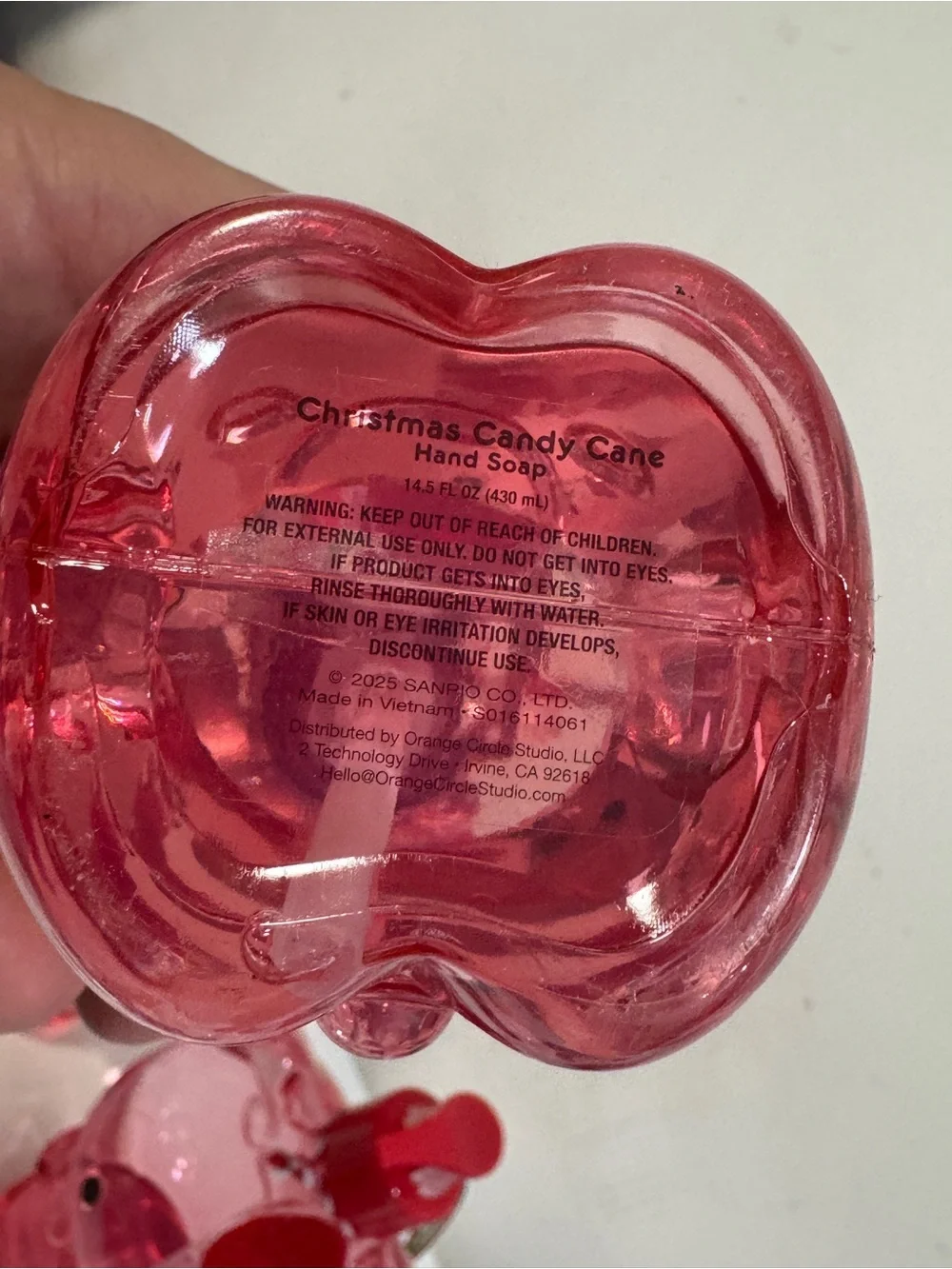 3 New Sanrio Hello Kitty Christmas Scented Hand Soap-14.5fl Oz/ smells candy can